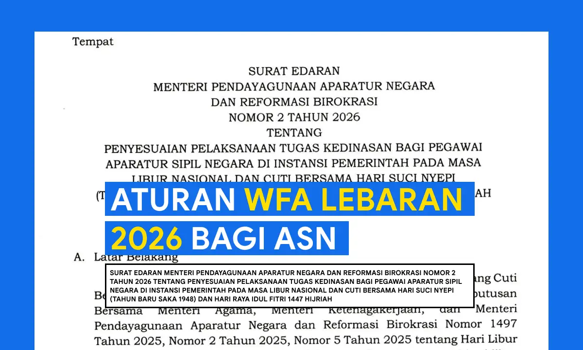 Aturan WFA Lebaran 2026-InstitutDigital.id